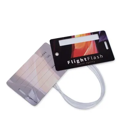 Etiqueta de equipaje de PVC rígido a todo color MT1004