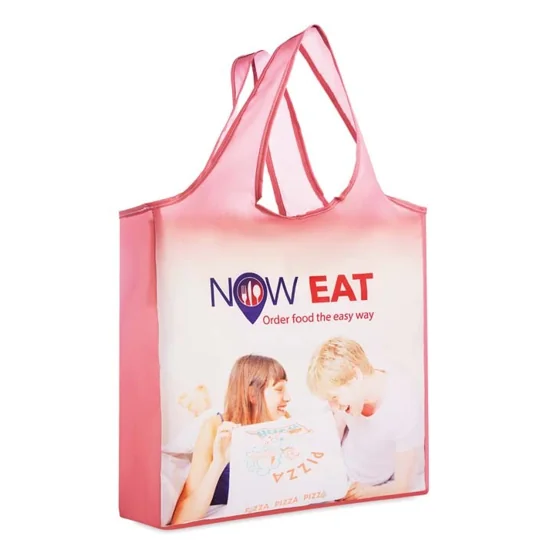 Bolsa de rPET plegable con funda. Asa de una sola capa. · MB1107