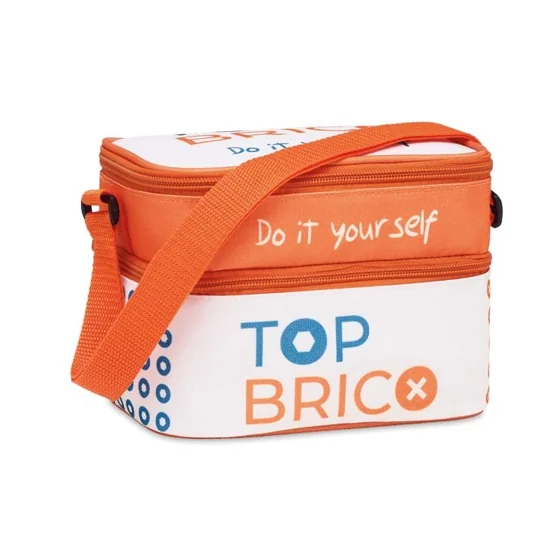 Bolsa nevera de tamaño pequeño para el almuerzo, de 2 capas y con un diseño a todo color. · MB2010
