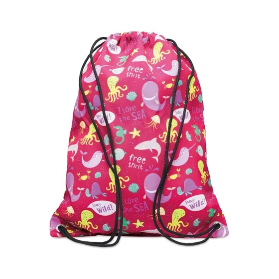 Mochila de cuerdas de poliéster 220gsm para impresiones con colores vivos · MB3023