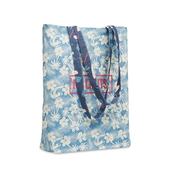 Bolsa de algodón con fondo de 10 cm y asas largas (38x10x42cm). · MB8104