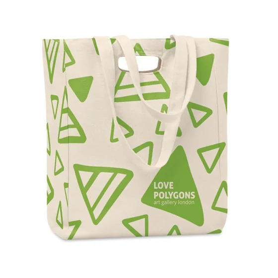 Bolsa de compra con asa perforada y asas largas. (30x16x40cm). · MB8111