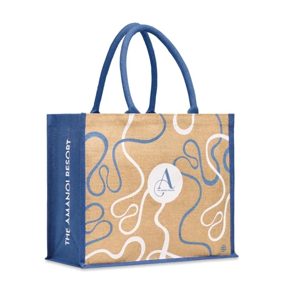 Bolsa de yute laminado en los colores de tu marca (40x32.5x17cm) · MB8921