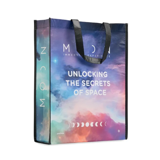 Bolsa de la compra laminada vertical (32 x 40 x 9 cm) · MO4050