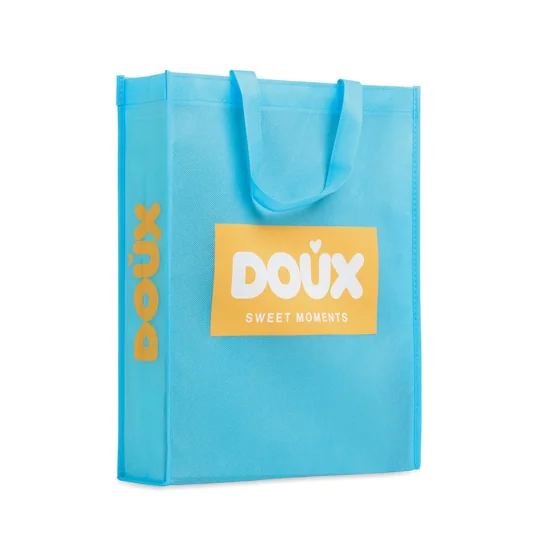 Bolsa de compra vertical de PP no tejido de 80 gr/m² (32 × 40 × 9 cm) · MO4450