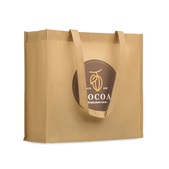 Bolsa de compra horizontal de PP no tejido de 80 gr/m² (36 × 32 × 12 cm) · MO4470