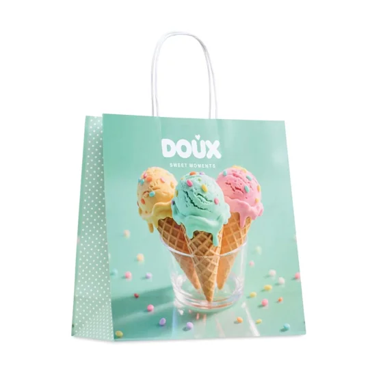 Bolsas de papel dúplex mate de 31 x 31 cm · MO4655