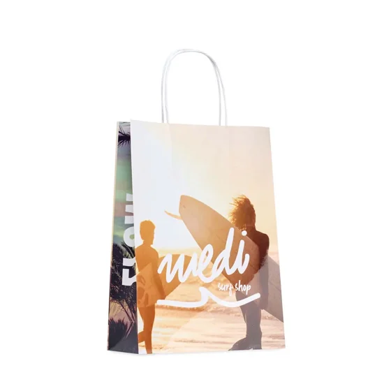 Bolsas de papel kraft brillante de 24 x 32 cm · MO4673