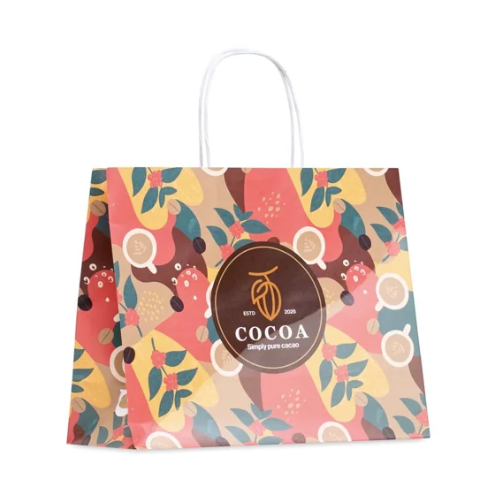 Bolsas de papel kraft brillante de 31 x 25 cm · MO4674