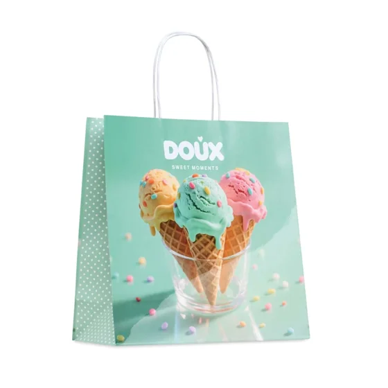Bolsas de papel kraft brillante de 31 x 31 cm · MO4675