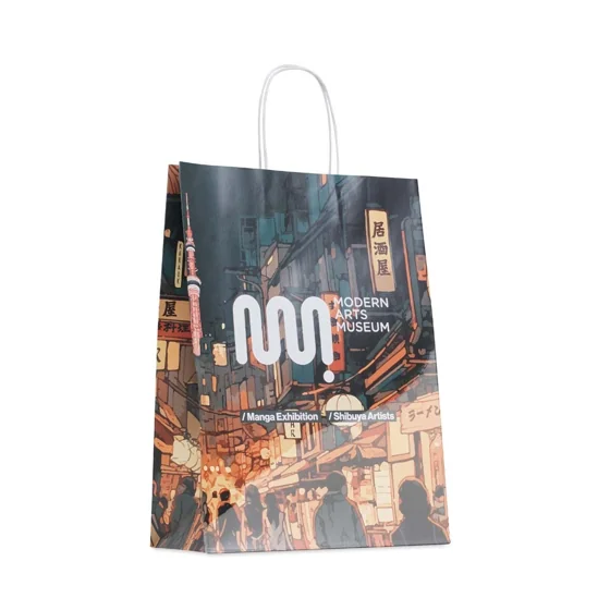 Bolsas de papel kraft brillante de 31 x 41 cm · MO4676