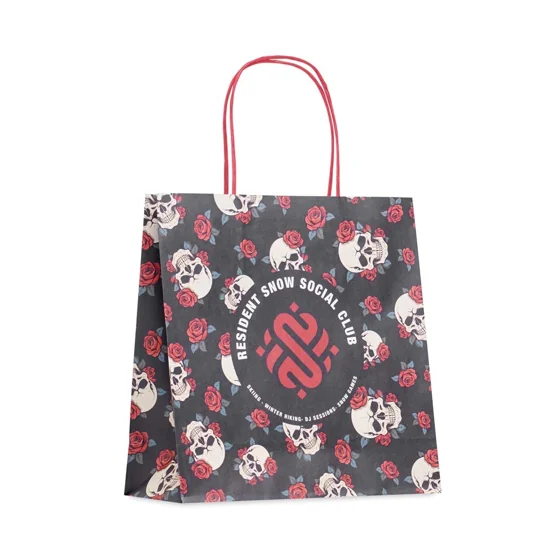 Bolsas de papel kraft blanco de 24 x 24 cm · MO4682