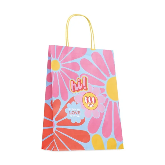 Bolsas de papel kraft blanco de 24 × 32 cm · MO4683