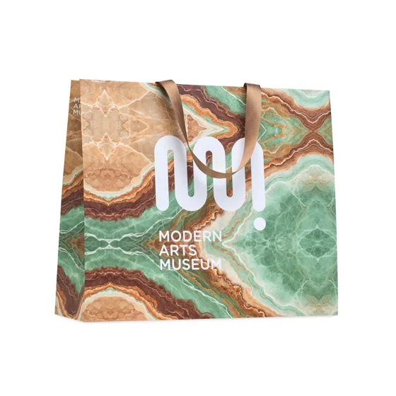 Bolsas de papel de alta gama plegables de 42 × 35 cm · MO4696