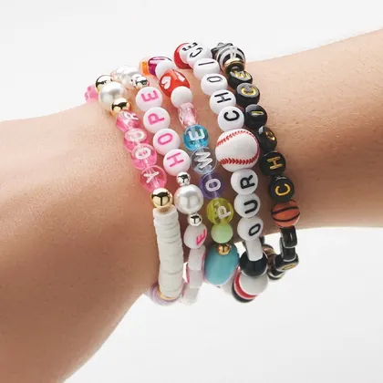 Pulsera de abalorios con opciones adicionales de abalorios premium MCHM02