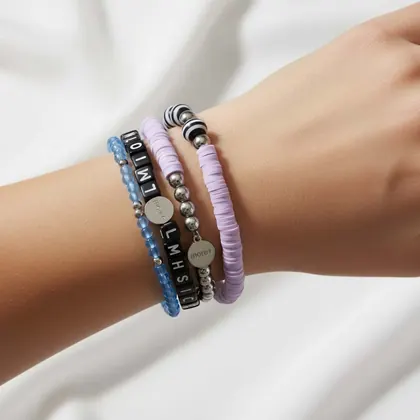 Pulsera de dijes con opciones de conectores con logotipo a elegir MCHM04