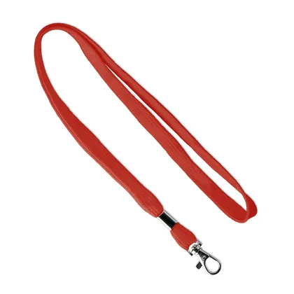 Lanyard tubular de poliéster con pinza metálica. ML1014