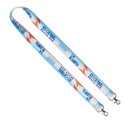 Lanyard de poliéster sublimado con 2 clips. ML1016