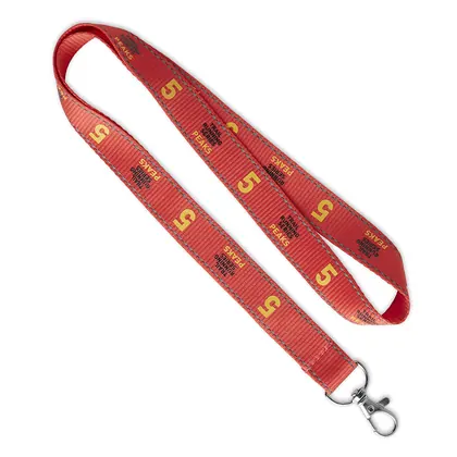 Lanyard de poliéster con hilos reflectantes. ML1021