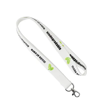 Lanyard de almidón de maíz con serigrafía. ML1034
