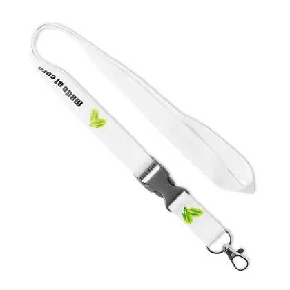 Lanyard de almidón de maíz desmontable con serigrafía. ML1035