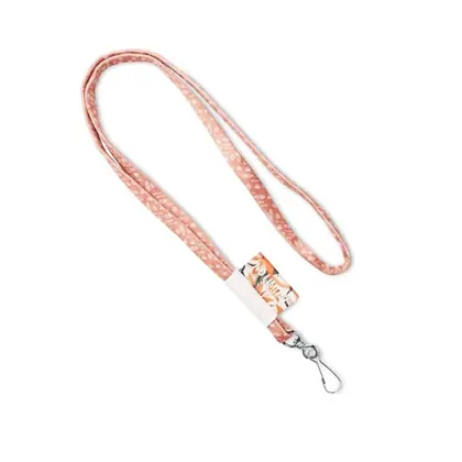 Lanyard tubular de poliéster con sublimación a todo color o etiqueta tejida. ML1046