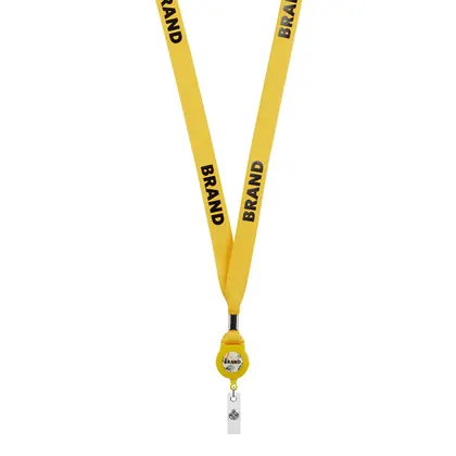 Lanyard de poliéster con impresión en serigrafía y clip metálico. ML1166