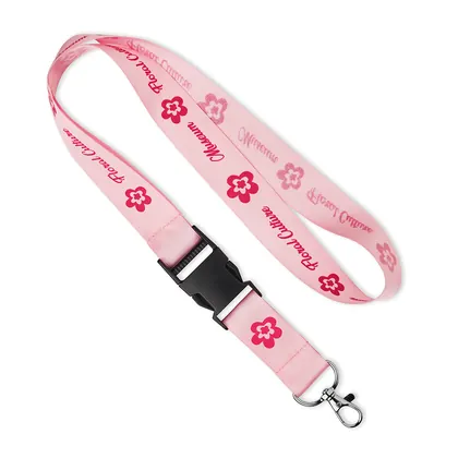 Lanyard de satén desmontable con serigrafía. ML1230