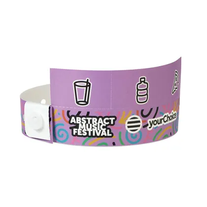 Pulseras de PP con múltiples pestañas y tu diseño a todo color ML3016
