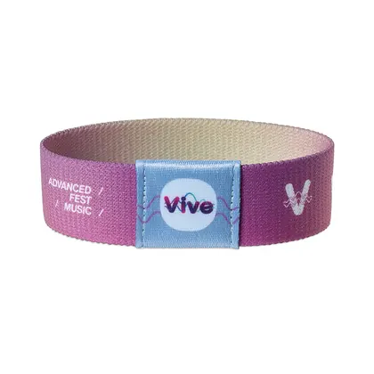 Pulsera elástica con sublimación y etiqueta ML3018