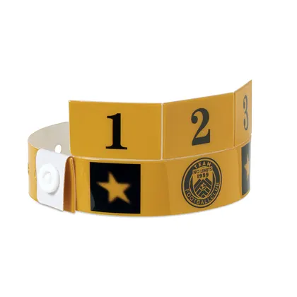 Pulseras de PP con múltiples pestañas y tu diseño a 1 color ML3116
