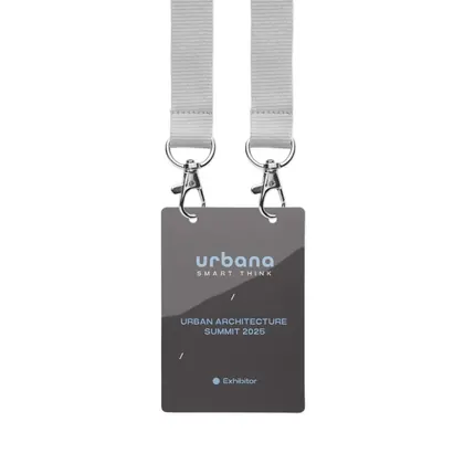 Tarjetas identificativas de PVC impresas y duraderas (100x70 mm) MLID03