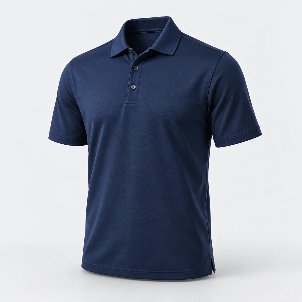 Polo de golf personalizado para empresas y torneos de golf · visualización sin marca