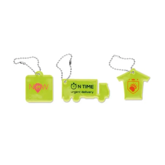 Llavero promocional de neón con forma personalizada. · MK2024