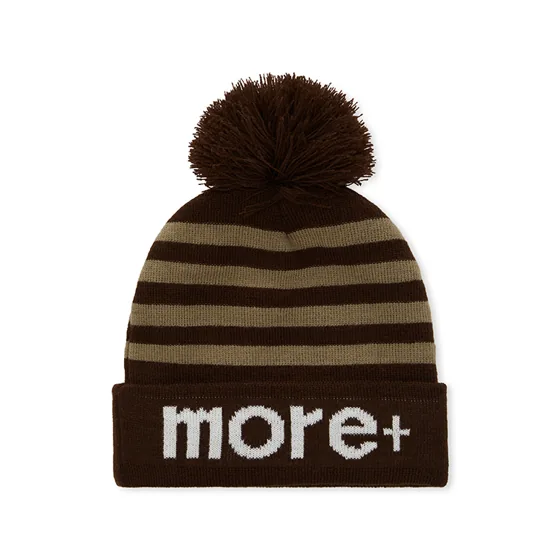 Gorro acrílico jacquard personalizado, con puño y borla. · MW1010