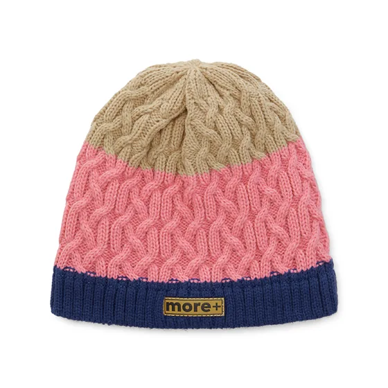 Gorro trenzado con forro Shu Velveteen 200gr y dobladillo de canalé. · MW1026