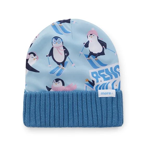 Gorro de poliéster a todo color con interior acrílico y puño de canalé 2*1. · MW1030