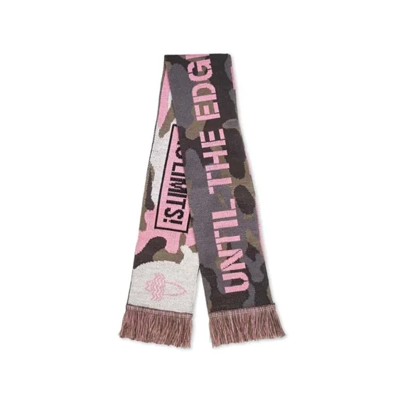 Bufanda jacquard de rPET de doble capa con diseño multicolor. · MW2107