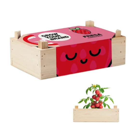 Caja de madera con semillas a elegir para crear un kit de cultivo único. · YC6498