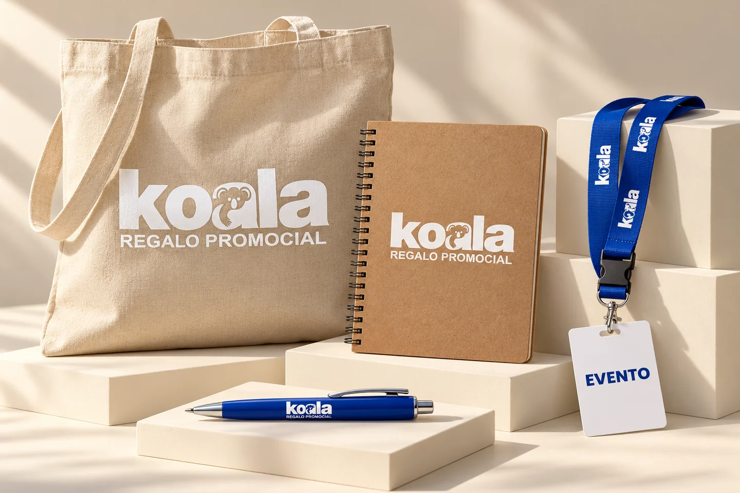 Kit Congreso: Bolsa, libreta, bolígrafo y lanyard para acreditación.