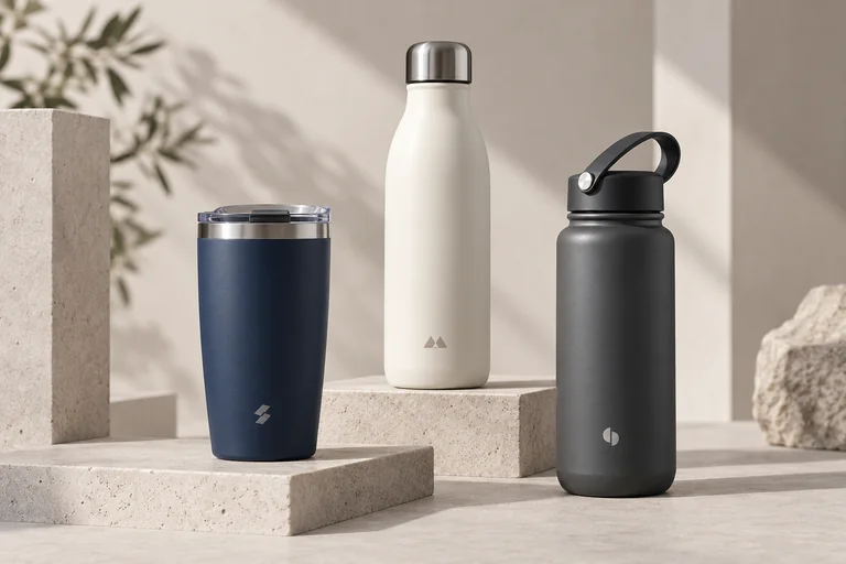 Botellas y vasos personalizados