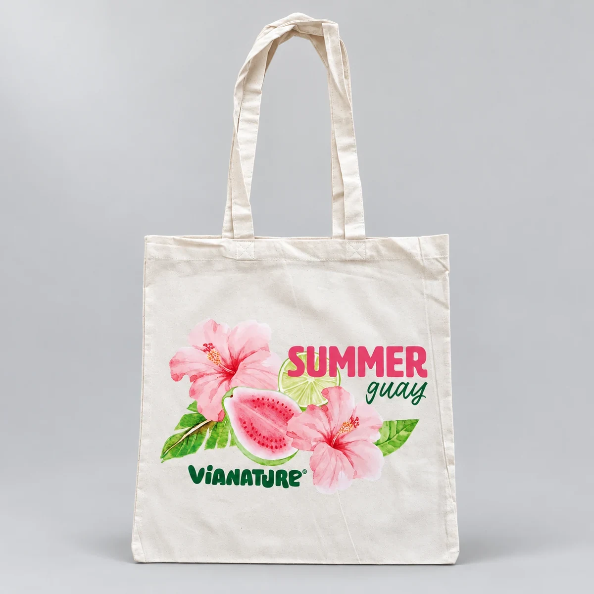 Tote bag Vianature: producto personalizado con el logotipo original, fotografía retocada de estudio