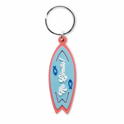 Llavero de PVC en forma personalizada con tu logotipo a 2 lados. MK1002