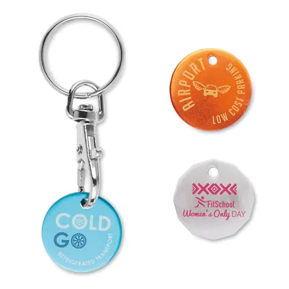 Moneda para carrito de aluminio con diseño a todo color MK4011