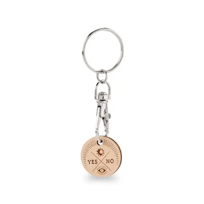 Moneda para carrito de madera con diseño impreso o grabado MK4013