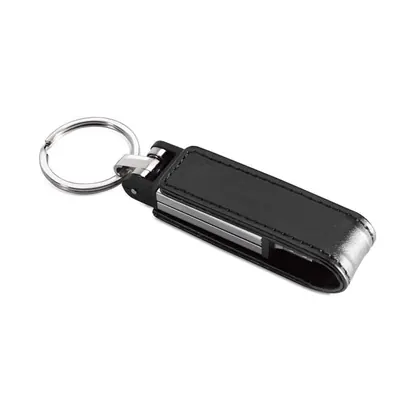 Memoria USB metálica con cierre de piel 1-64GB. MO1091