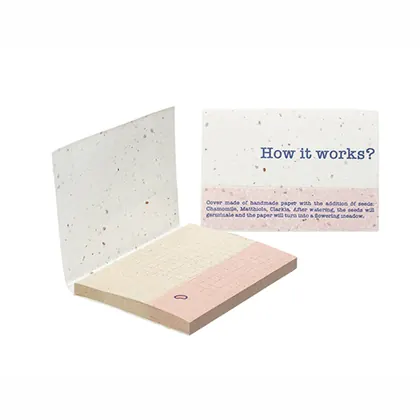 Tapa blanda de papel de semillas con notas adhesivas de papel de hierba (UE) SNSS50