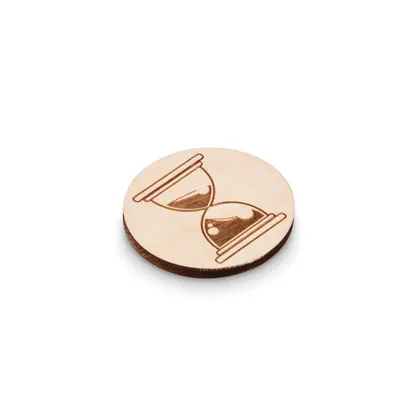 Pin de madera de forma redonda MBDG01