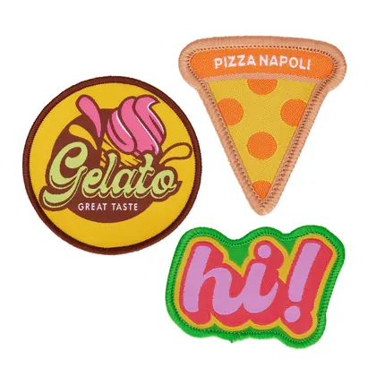 Parche tejido con borde merrow MPAT03