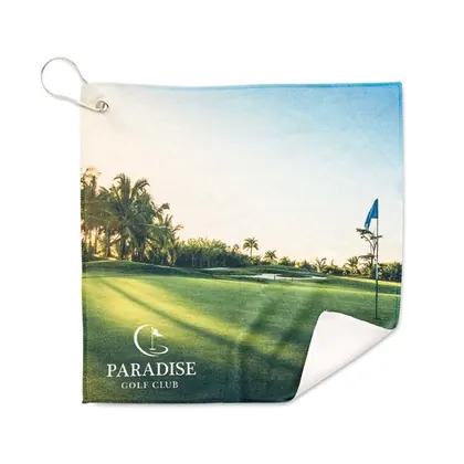 Toalla de golf de poli algodón a todo color (280 g/m²). MPGT02